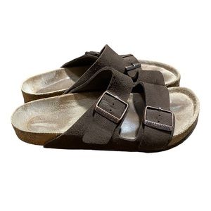 Birkenstock Arizona Brown Suede Women’s Size 38 Sz 7-7.5
